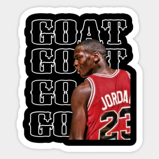 The Goat of Basketball Sticker